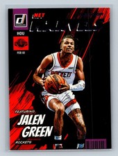 2022-23 Donruss #9 Jalen Green Net Marvels Purple Press Proof Houston Rockets