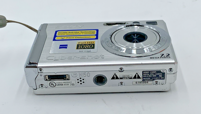 Sony Cyber-shot DSC-W80 7.2MP Digital Camera - Silver for sale