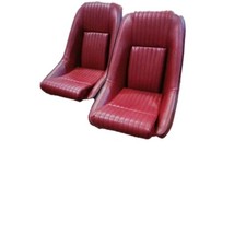 Sedili Fusina In Skay Bordeaux Fiat 850/Fiat 500 Epoca/Lancia No Poggiatesta