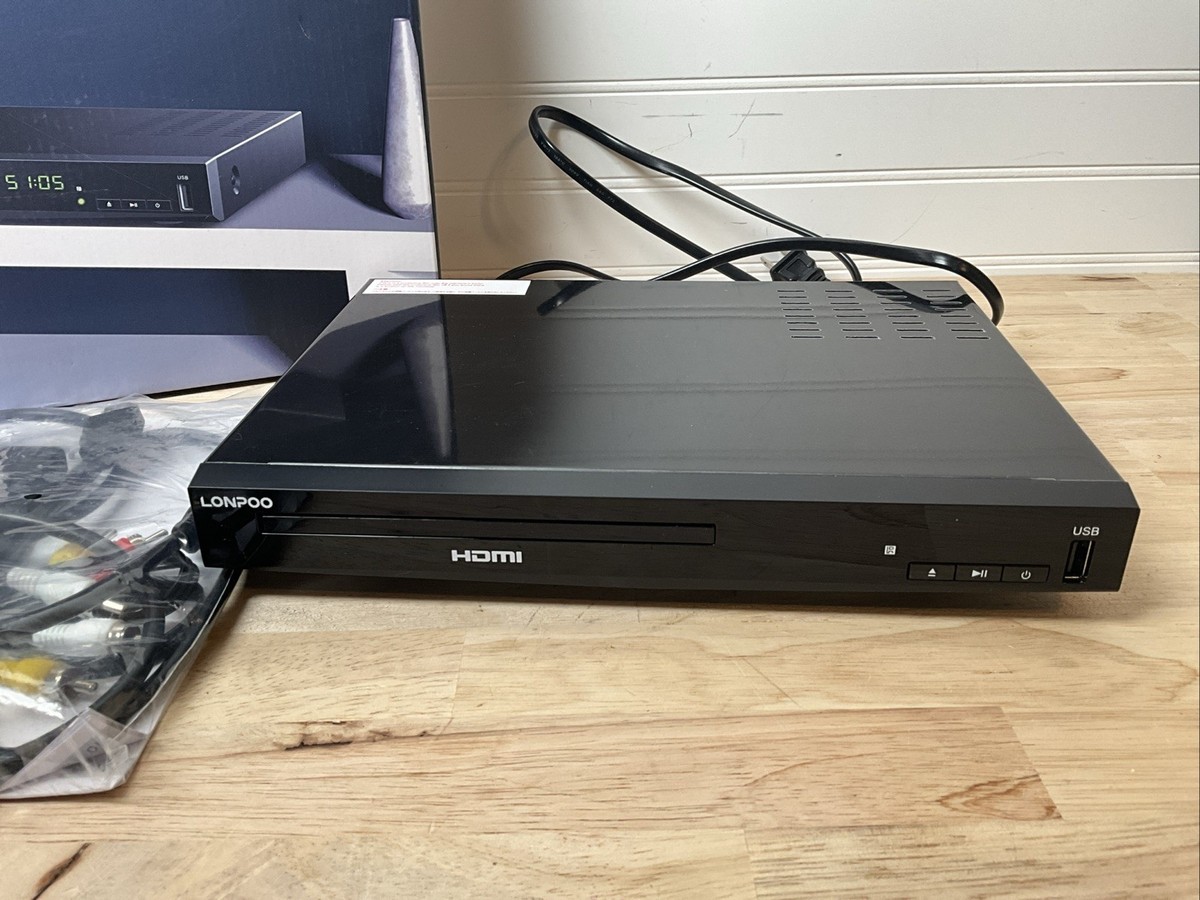 Lonpoo Blu-ray Disc Player, Full HD 1080p, DVD Upscaling, HDMI