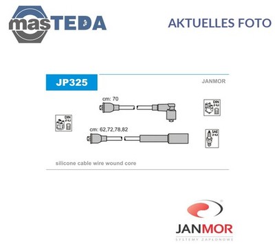 JP325 ZÜNDLEITUNGSSATZ ZÜNDKABEL JANMOR FÜR SUZUKI SWIFT I 1.3L