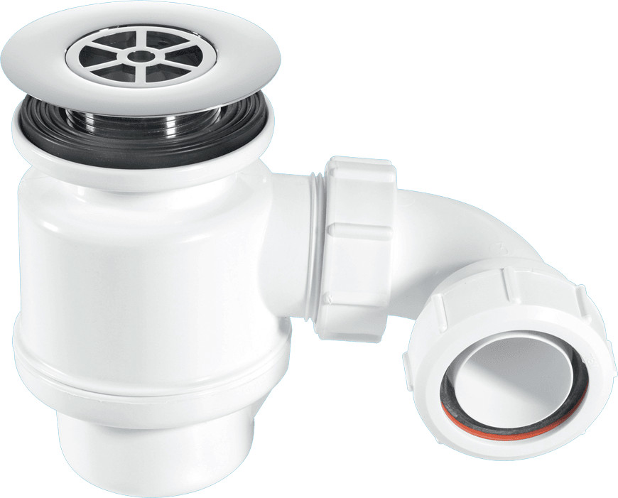 McAlpine STW8-RB 50mm Water Seal Resealing Shower Trap with Multifit Outlet