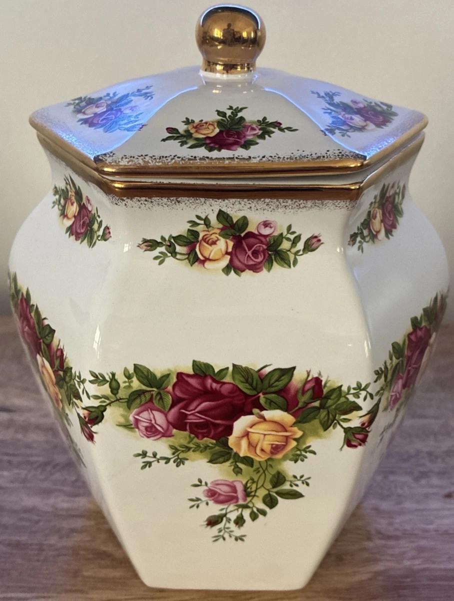 Old Country Roses Cookie Jar for sale | eBay