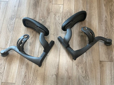 Herman Miller Aeron Chair Swing Arm Left Right Set Fixed Armrest Pads included