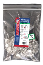 100 Buttons to Cover - Made in USA - Cover Buttons with Wire Eye Backs Size 3...