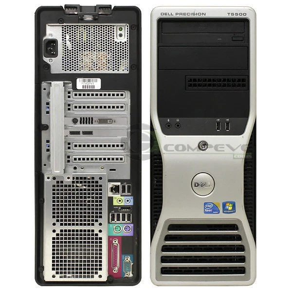 Dell Precision T5500 Intel Xeon E5506 8GB 600GB SSD Quadro FX 4800 Workstation - Image 3 of 3
