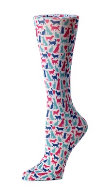 Bright Cats & Dogs 10-18 mmHg Graduated Compression Sock