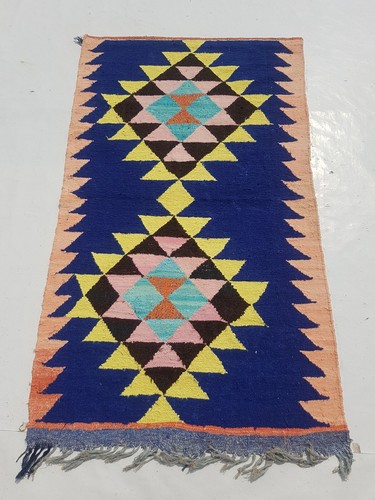 Vintage Traditional Handcrafted Turkish Kilim Rug for Home Décor 165x95 cm