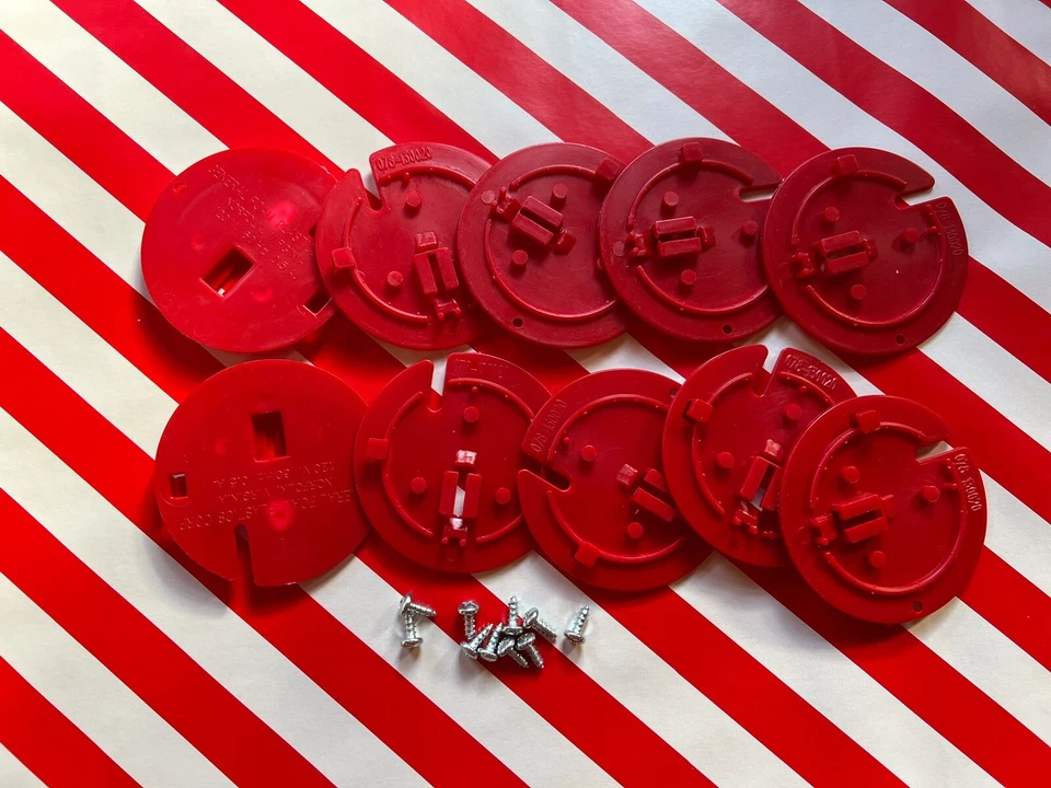 Blow Mold Back Plate Screws Full Size Socket General Foam RED Lot Of 10 SALE