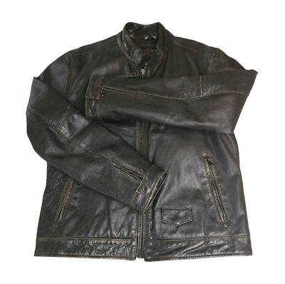 Black Brown 1826 100% Leather Jacket| Black| Medium| Preowned | eBay
