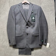 Ralph Lauren 38R 32x30 Gray Suit Ultra Flex Stretch 2pc Jacket Pants Set