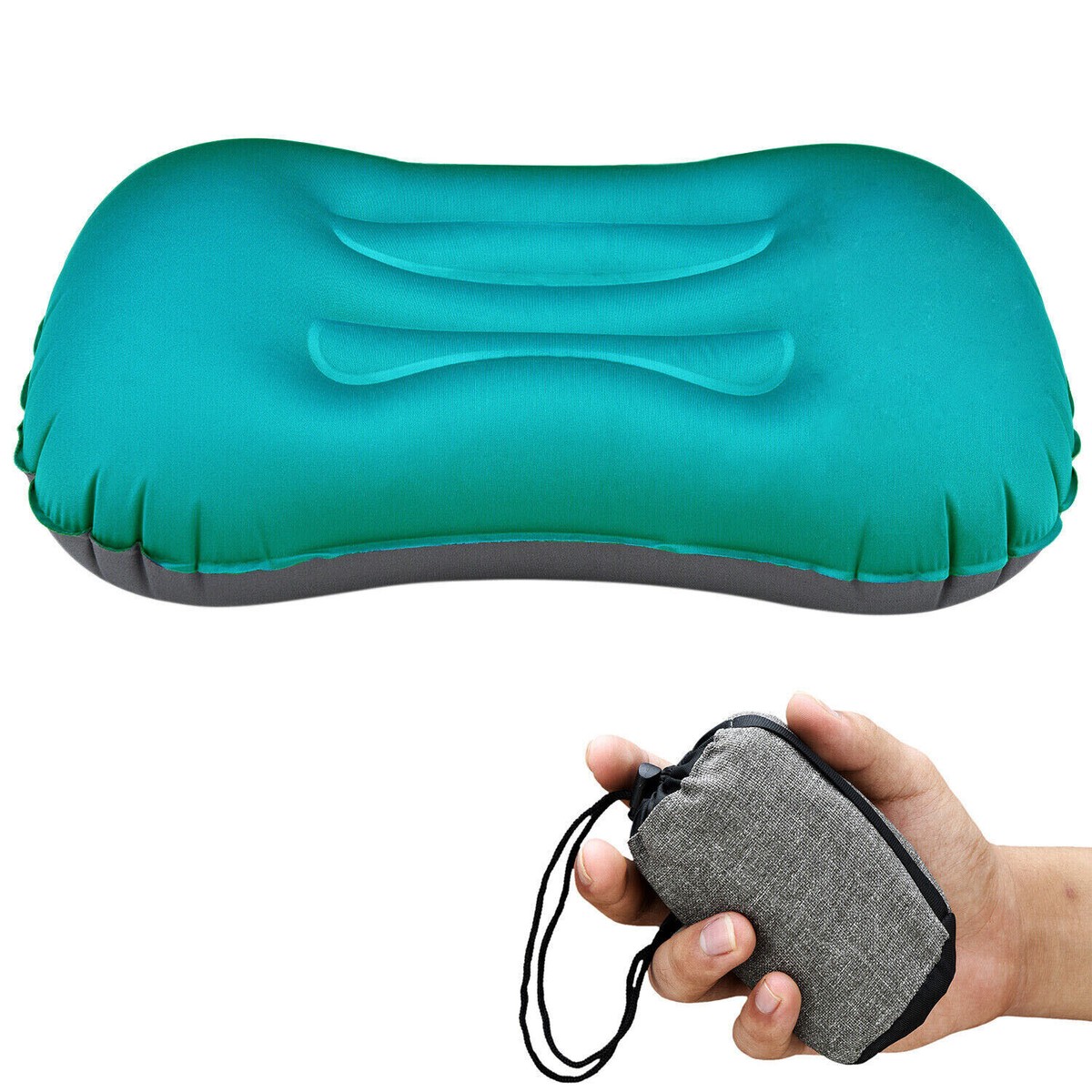 Air Pillow Inflatable Cushion Portable Head Rest Compact Travel