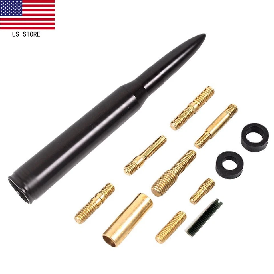 Nueva antena bala negra 50 CAL para Toyota Tacoma Tundra FJ Cruiser Sienna RAV4 Foto 3 de 4