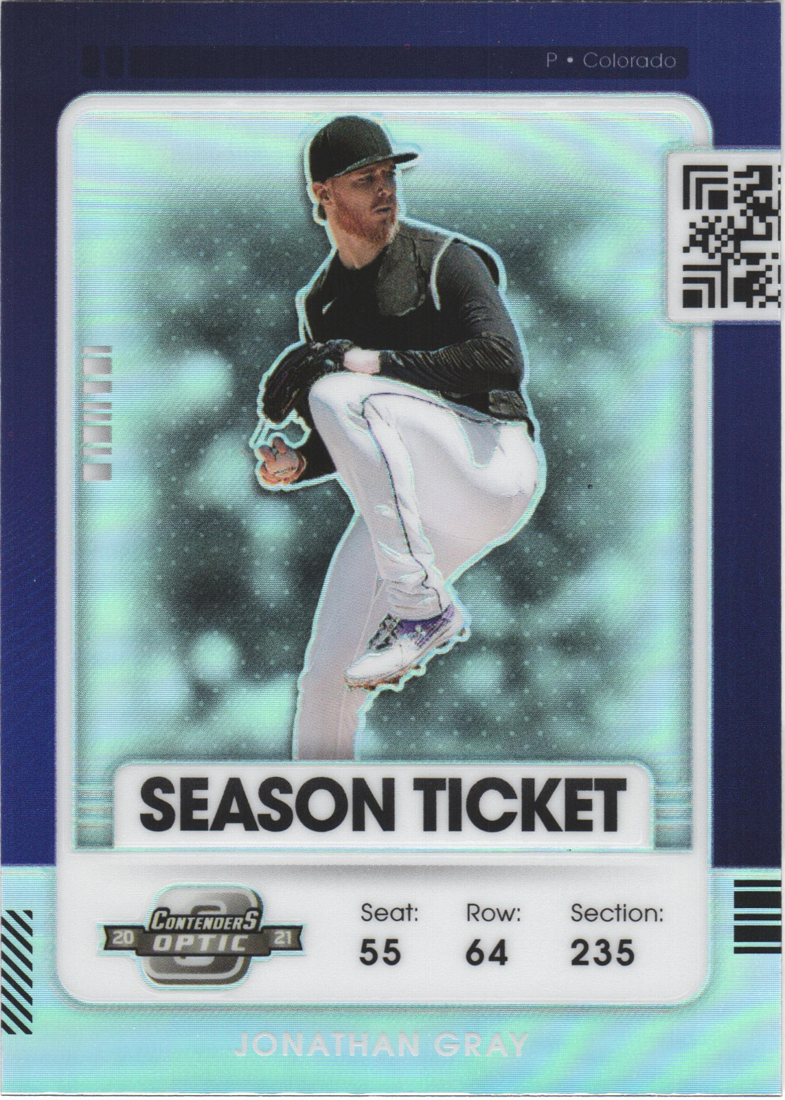 2021 Panini Optic Contenders Jonathan Gray silver prizm