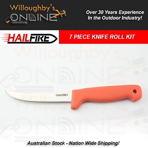 HAILFIRE Butcher & Field Dressing Kit Game Processing 8 Piece Hunting Knife Roll
