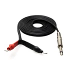 New 2.4M 8' FT Silicone Copper Wire Clip Cord For Tattoo Machine Black