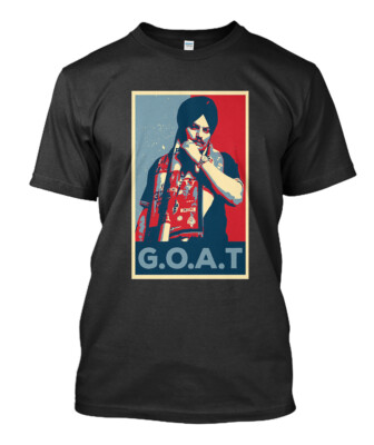 Sidhu moosewala Goat T shirt Black Size S-5XL