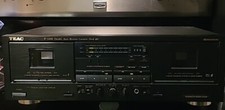 TEAC W-520R Dual Auto Reverse Cassette Deck, Dolby HX Pro, TESTED
