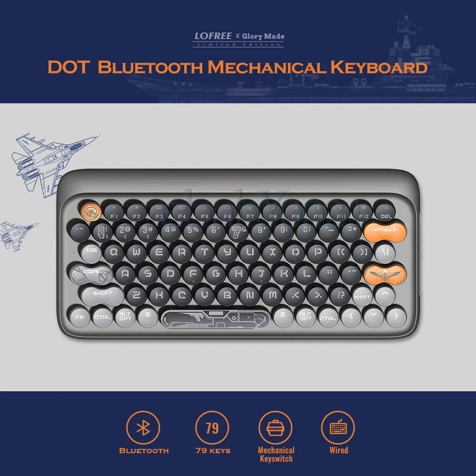 Lofree & Shandong Aircraft Carrier Wireless Bluetooth Mechanical Keyboard - Image 3 of 4