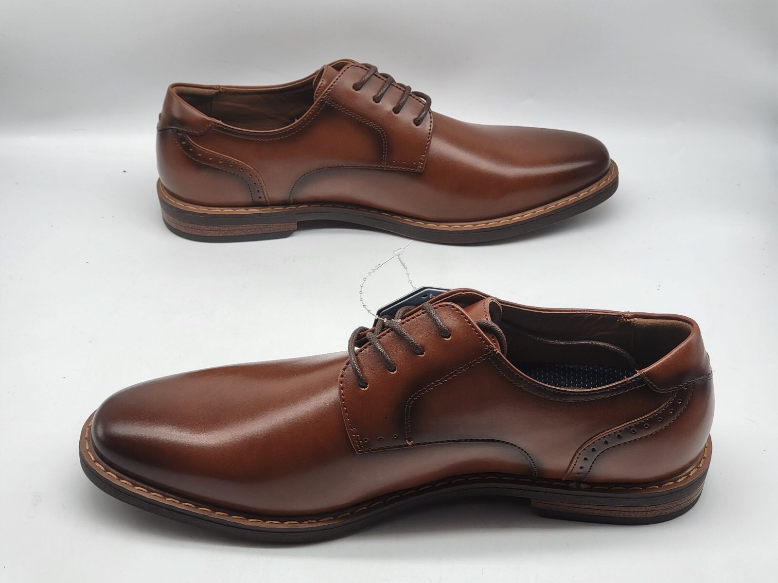 SAOLA Scarpe eleganti da uomo Oxford Nunn Bush in pelle marrone con suola in gel comfort 10 5 M