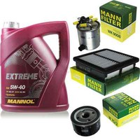 Mannol 5 L Extreme 5W-40 Motor-ÖL+Mann-Filter FüR Suzuki Jimny Fj 1.5 Ddis 4WD