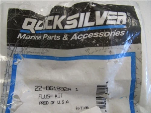 MERCURY QUICKSILVER 22-861932A 1 FLUSH KIT MARINE BOAT | eBay