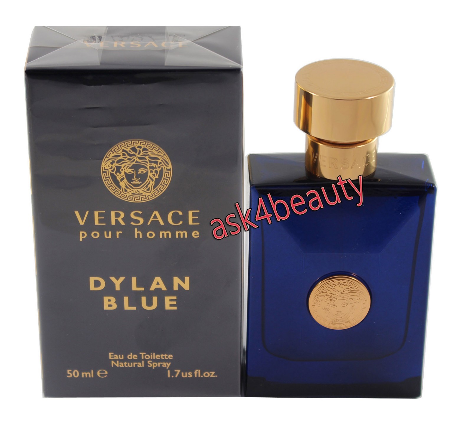 Versace Pour Homme Dylan Blue 1.7oz/50ml Edt Spray for Men New In Box