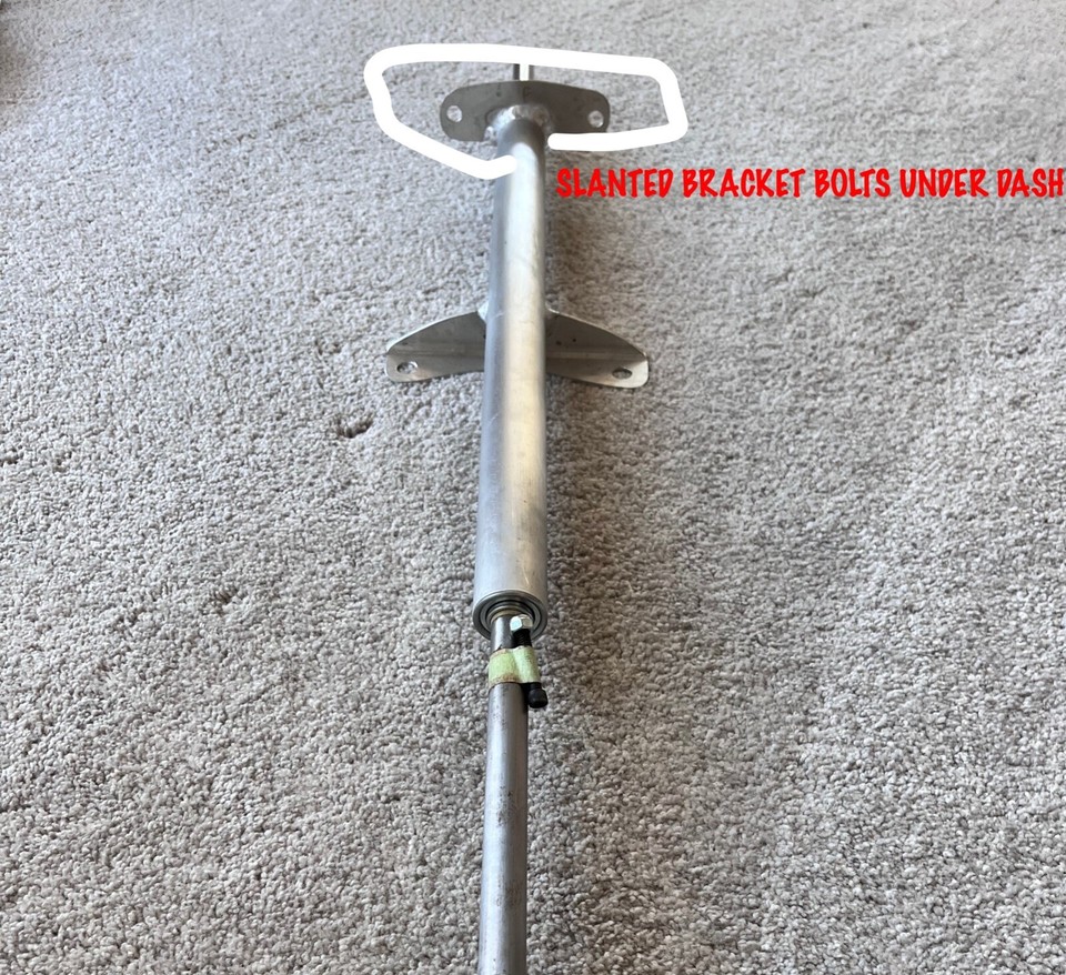 S10 LATE MODEL DRAG RACE STEERING COLUMN ONLY W/ SLANTED BRKT NO QUIK ...