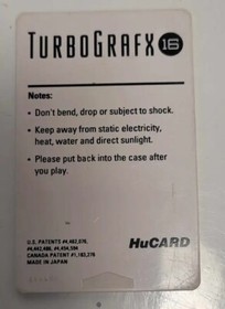 Sidearms Turbografx 16 Game Only, Untested