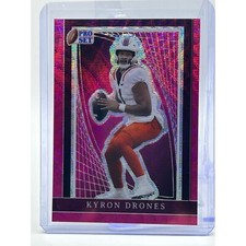 2024 Leaf Pro Set Metal Kyron Drones Pink Wave 3/4 SP Virginia Tech Hokies