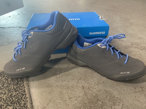 Shimano Womens MT3 SH-MT301 MTB SPD Mountain Bike Shoes Size 39 Black Blue  | eBay