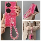 For Motorola Razr+2025 2024 60/50Ultra Butterfly Bracelet Chain Shell Hinge Case