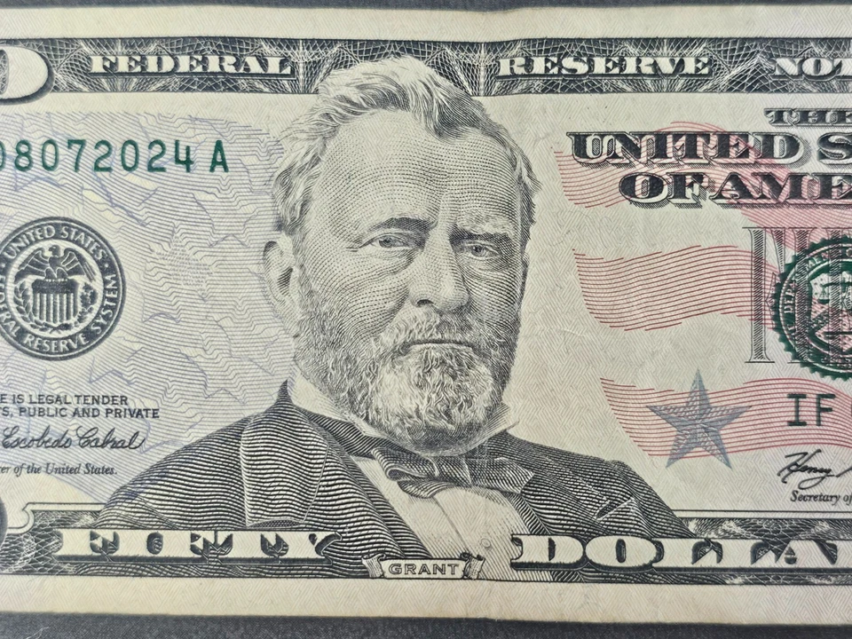 Birthday/ Anniversary $50 50 Dollar Note 08/07/2024  Federal Reserve 2006 - Image 4 of 4