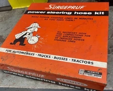 Vintage Used Surgepruf Alemite Power Steering Hose Kit Retail Display Model 2213