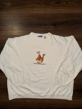 Vintage Winnie the Pooh Tigger Embroidered Sweatshirt Size Large