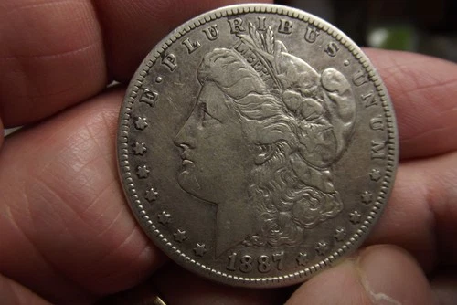 1887-S  Good Date Morgan Silver Dollar Original  XF