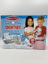Melissa  Doug Super Smile Dentist Kit Toy Play Set 25 Pc Dental New Sealed
