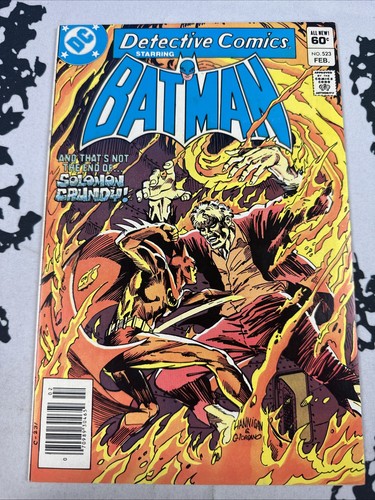 Detective Comics #523 Newsstand NM 1st Cameo Killer Croc DC 1983