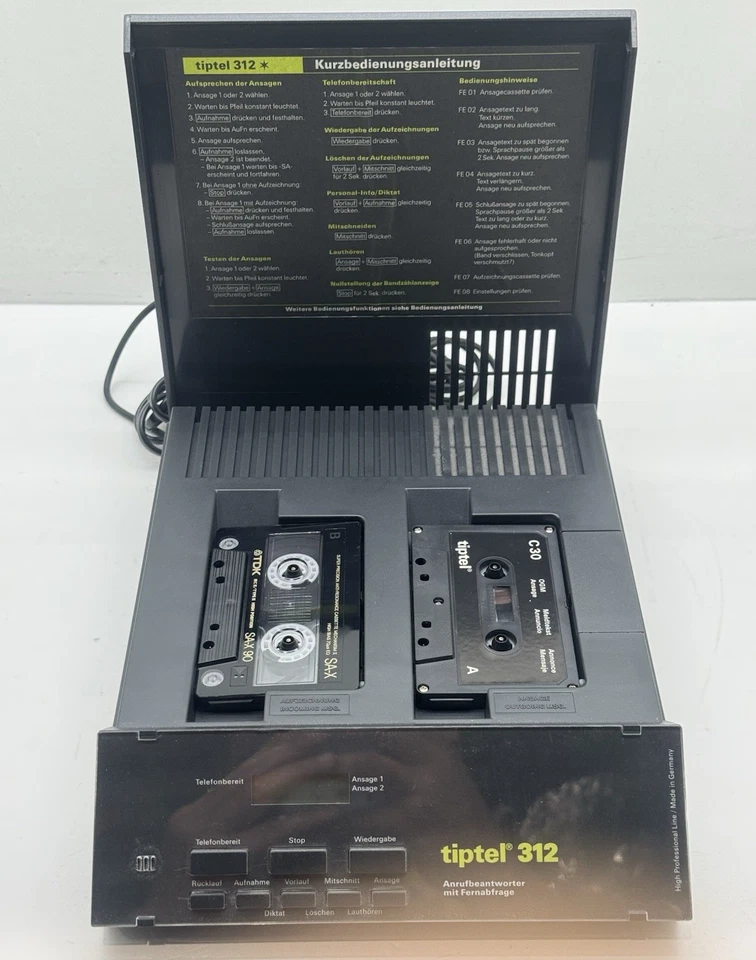 Tiptel 312 – professioneller Anrufbeantworter – NEU originalversiegelt - Vintage - Bild 4 von 4