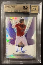 2013 Aaron Judge Leaf Metal Draft Prismatic RC Refractor Auto Purple /50 BGS 9.5