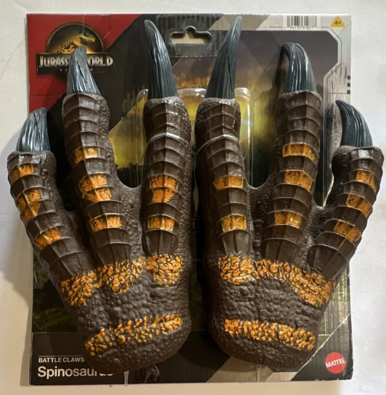 Mattel Jurassic World Spinosaurus Battle Claws Costume Toy Accessory