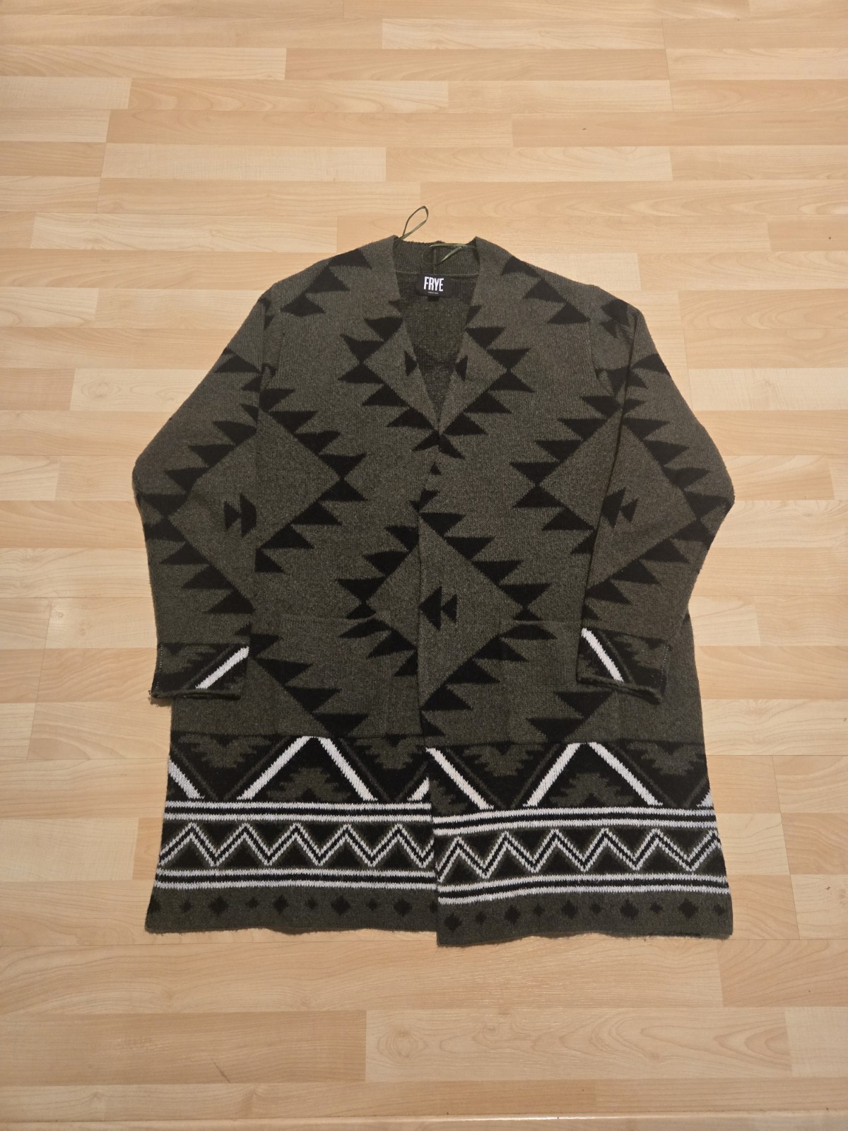 Frye Women's The Cozy Cardigan, Green Size XL