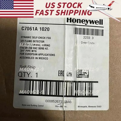 1PCS C7061A-1020 UV Flame Detector New Sealed Honeywell Free Shipping