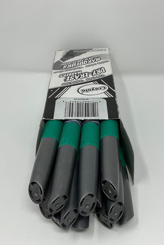 Schachtel (12) mit neuen trocken abwischbaren Markern Crayola ~ GRÜN ~ Neu in offener Verpackung - Bild 3 von 4