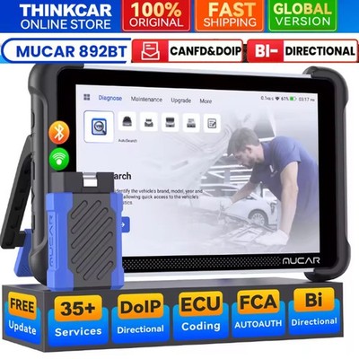 MUCAR 892BT Bidirectional OBD2 Scanner Car System Diagnostic Tool AI Assisted
