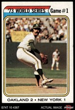 1974 Topps #472 Darold Knowles 1973 World Series - Game #1  4 - VG/EX