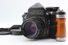 N MINT w/ Grip Pentax 6x7 67 TTL Mirror Up SMC T 105mm f2.4 lens From JAPAN