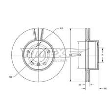 2x Bremsscheibe vorne für BMW 5-er F10 F11 6-er F13 F12 Gran F06 | 270684