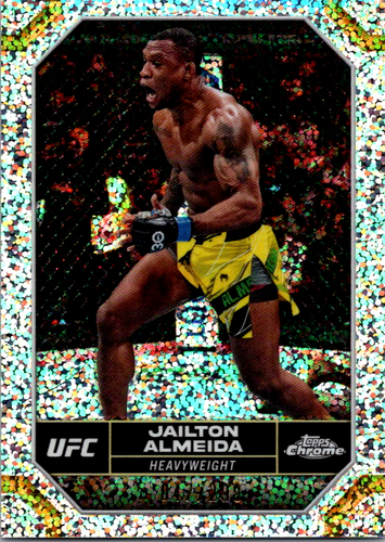 2024 Topps Chrome UFC #86 Jailton Almeida Speckle Refractor SP/299 - Picture 1 of 2