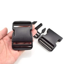 Side Release Buckle for 2'' Belt, 2 pcs Heavy Duty Plastic Buckles Replacement D